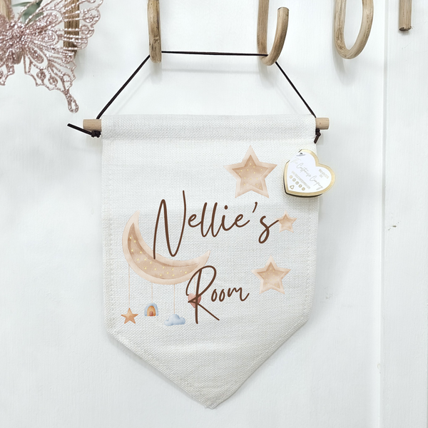 Personalised Moon Nursery Sign