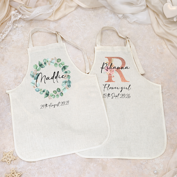 Personalised Wedding Apron For Page Boy