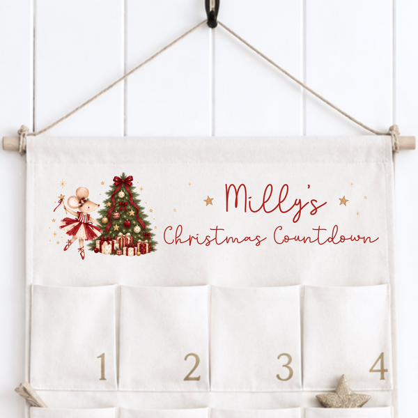 Personalised Mouse Christmas Advent Calendar for Boys