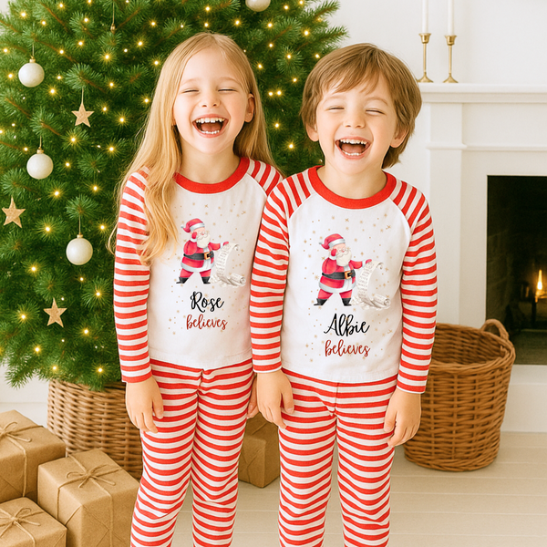Personalised Matching Family Santa Pyjamas