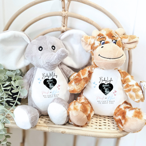 Personalised Gender Reveal Soft Toys