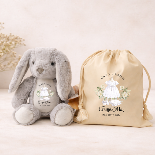 Personalised Christening Present Sacks