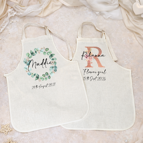 Personalised Wedding Apron For Page Boy