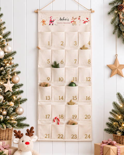Personalised Santa Tracker Advent Calendar – Kids Christmas Countdown