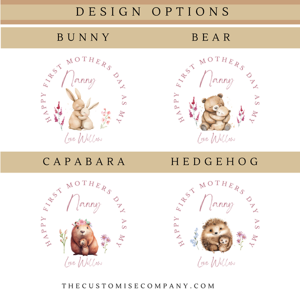 Personalised Animal Hoodie For Auntie