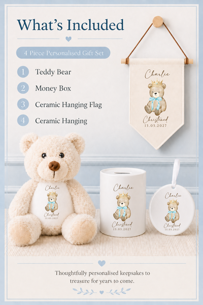 Personalised Hanging Ceramic Holy Communion & Christening Keepsake