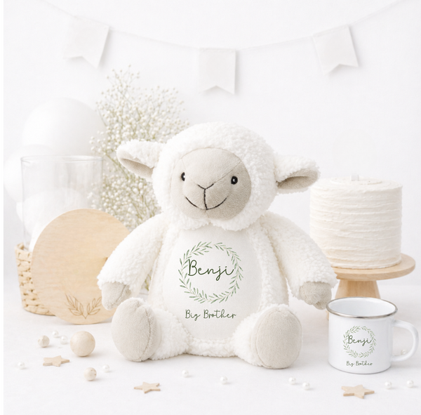Personalised Big Sister & Big Brother Gift – New Sibling Soft Toy