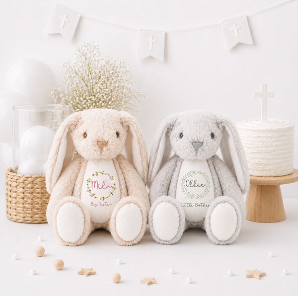Personalised Big Sister & Big Brother Gift – New Sibling Soft Toy