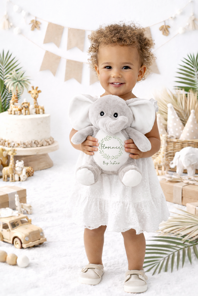 Personalised Big Sister & Big Brother Gift – New Sibling Soft Toy
