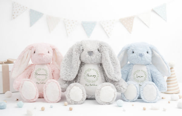 Personalised Big Sister & Big Brother Gift – New Sibling Soft Toy