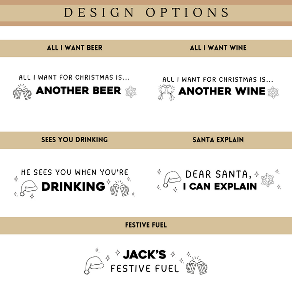 Personalised Christmas Humour Bottle Openers