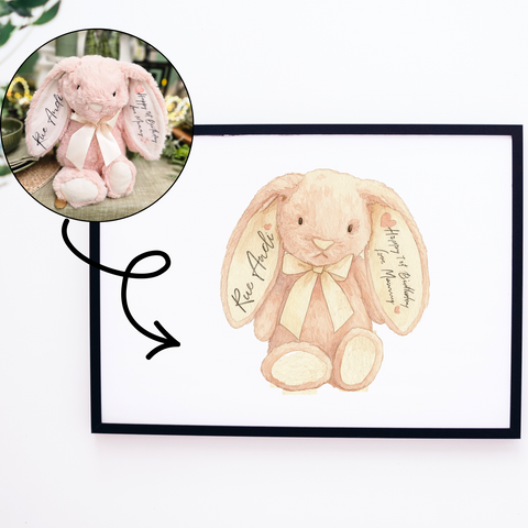 Personalised Favourite Teddy Print