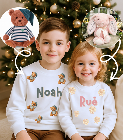 Personalised Custom Favourite Teddy Bear Jumper & T-Shirt
