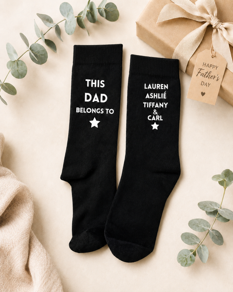 Personalised Daddy Socks | Father’s Day Gift for Dad