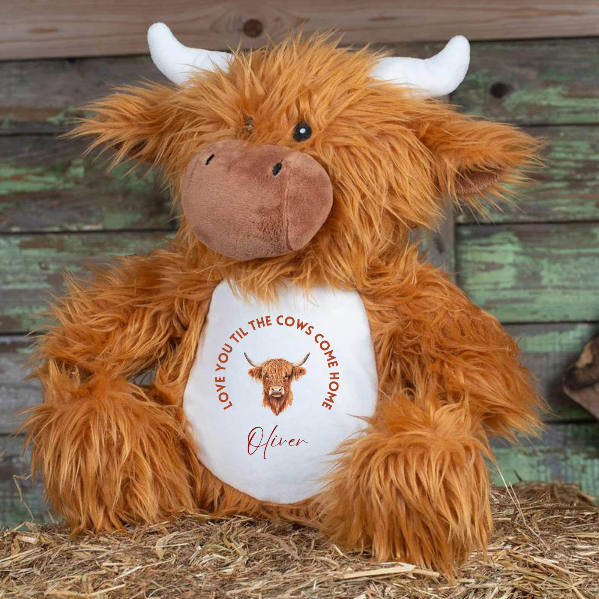 Personalised Highland Cow Soft Toy