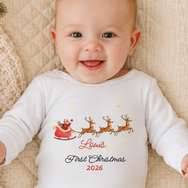 Personalised My First Christmas Babygrow For Babies – Personalised Baby Christmas Gift