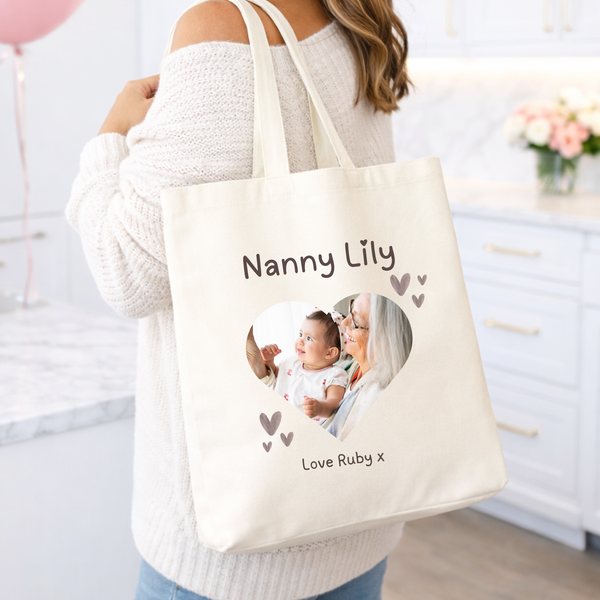 Personalised Photo Tote Bag For Nanny