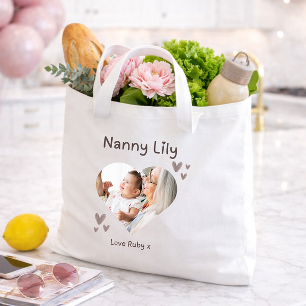 Personalised Photo Tote Bag For Nanny