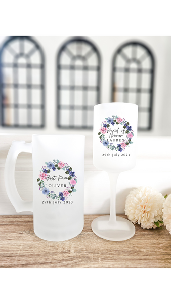 Personalised Maid Of Honour Glass