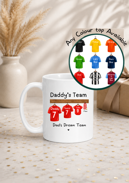 Personalised First Father’s Day Football Mug