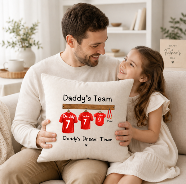 Personalised Grandad Football Cushion Father’s Day Gift