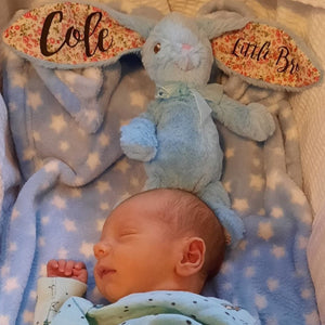 Little Brother Personalised Blue Bunny