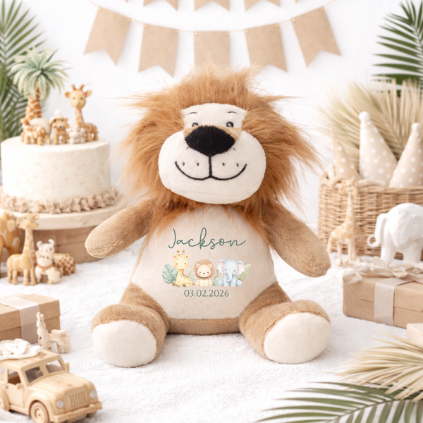 Personalised Safari Soft Toy