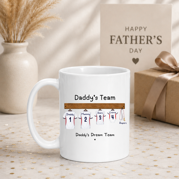 Personalised Father's Day Football Mug for Dad