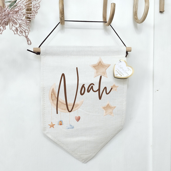 Personalised Moon Nursery Sign