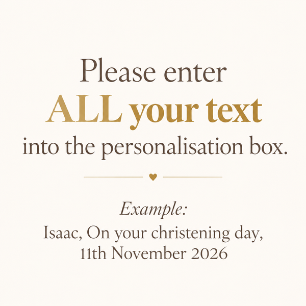 Personalised Christening & Baptism Gift Set | Soft Toy & Or Wooden Name Plaque