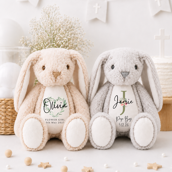 Flower Girl & Page Boy Gift | Personalised Soft Toy