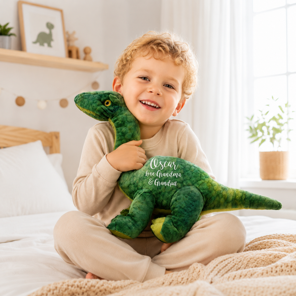 Personalised Green Eco Friendly Dinosaur Birthday Gift