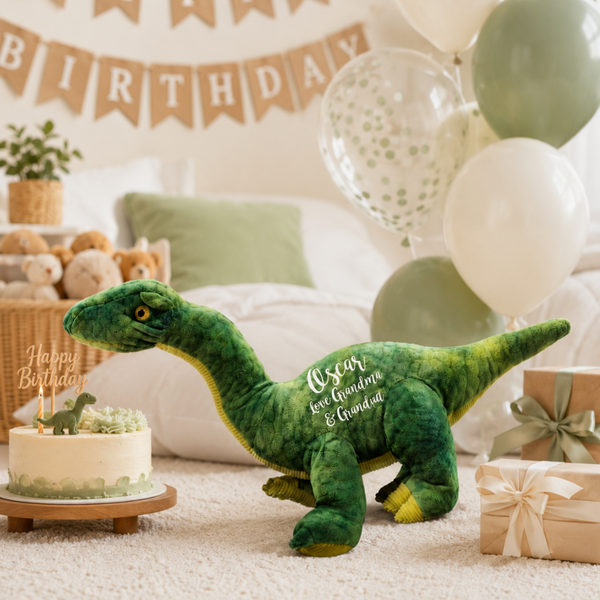 Personalised Green Eco Friendly Dinosaur Birthday Gift