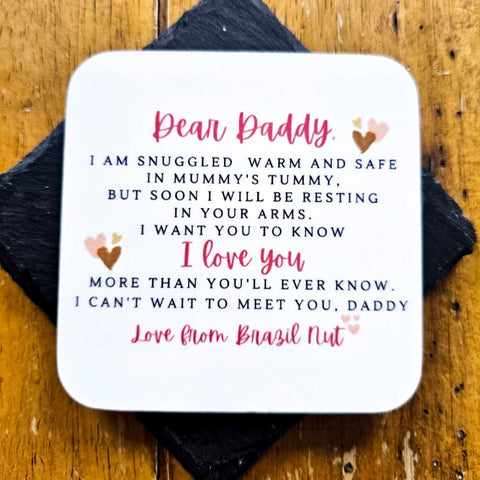 Personalised Dad To Be Coaster