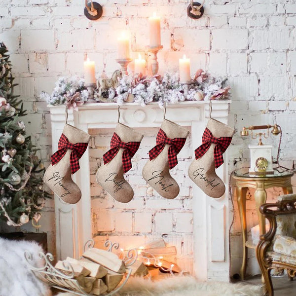 Personalised Christmas Stocking, Christmas Gift Stockings, Christmas Present Sack
