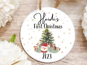 Baby's First Christmas Bauble, Baby 1st Xmas Ornament,1st Christmas Keepsake Ornament Gift