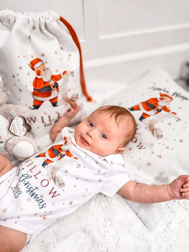 My First Christmas Baby Grow Only,New Baby Christmas Outfit,Santa