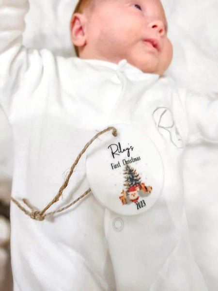 Personalized Plush Teddy Bear with Name, Christmas Gift for Kids, Christmas Keepsake Gifts