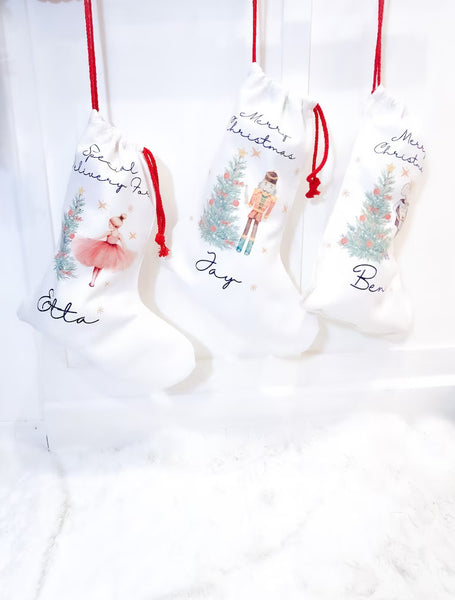 Medias navideñas personalizadas, medias navideñas con nombre personalizado, medias navideñas bordadas, medias familiares navideñas para niños, regalo de Navidad con monograma