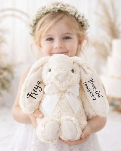 Personalised Flower Girl Bunny