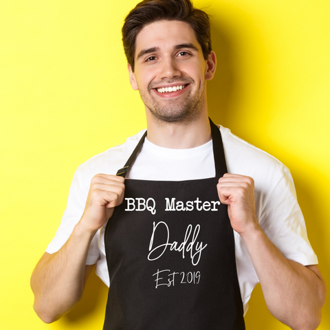 Delantales personalizados para el Papá Maestro BBQ