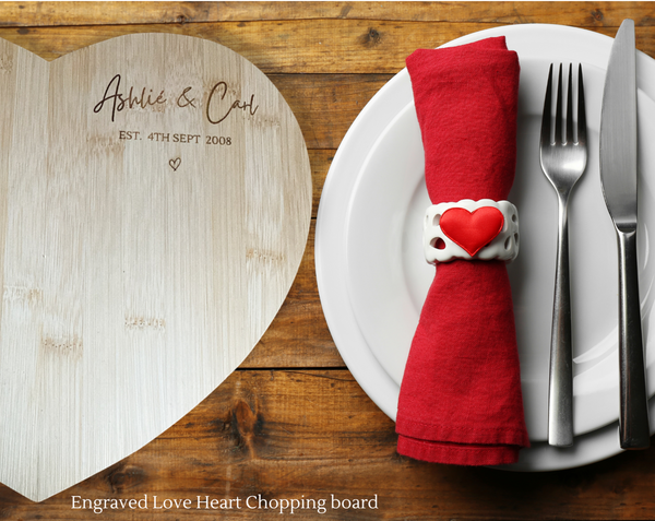 Valentines Heart Chopping Board