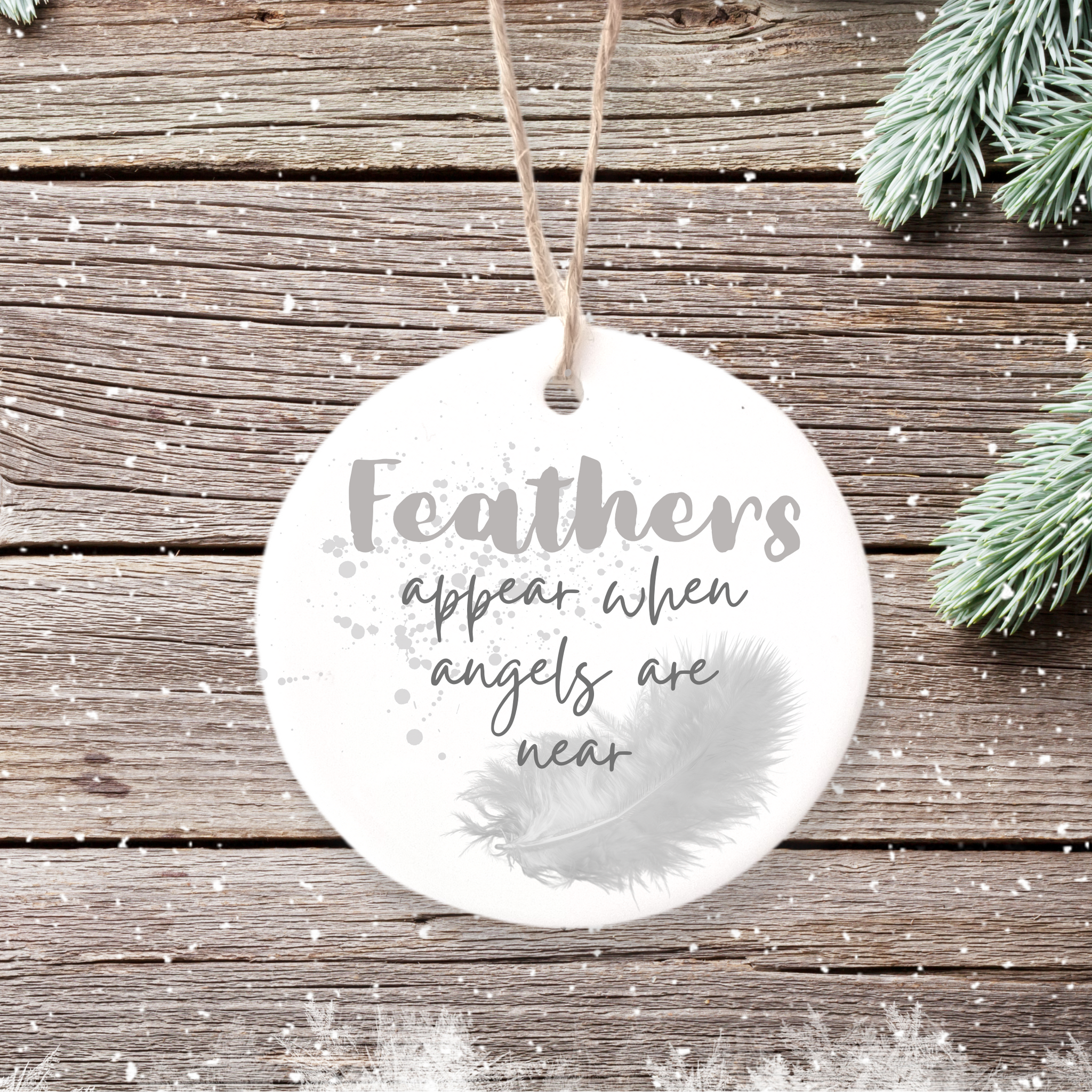 Personalised Feather Memorial Gift