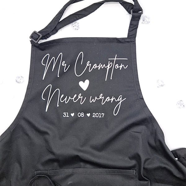 Personalised Cooking Apron Set