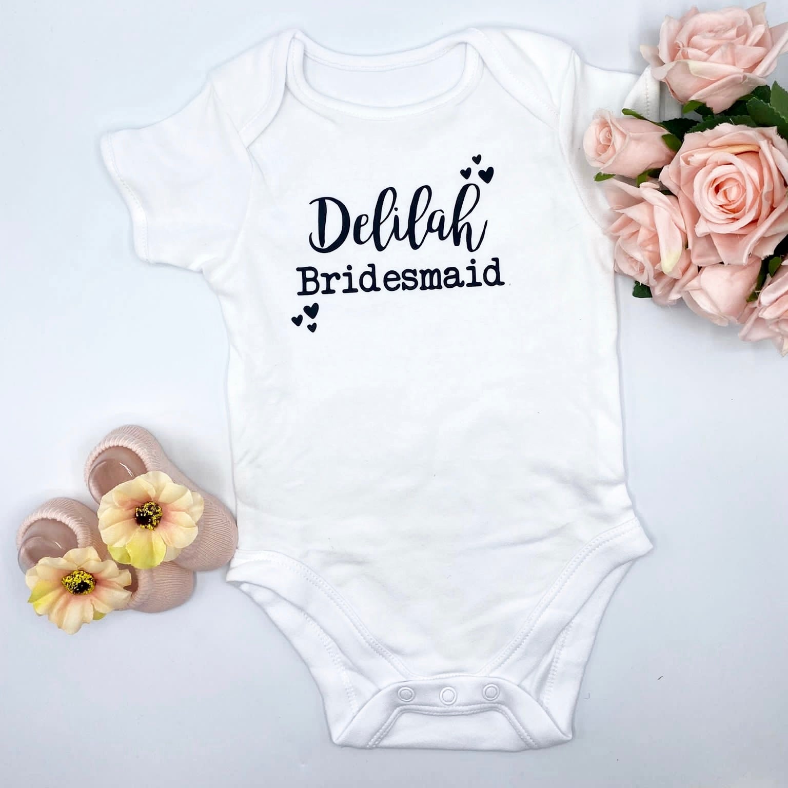 Personalised Baby Grow Bundle for Bridesmaids