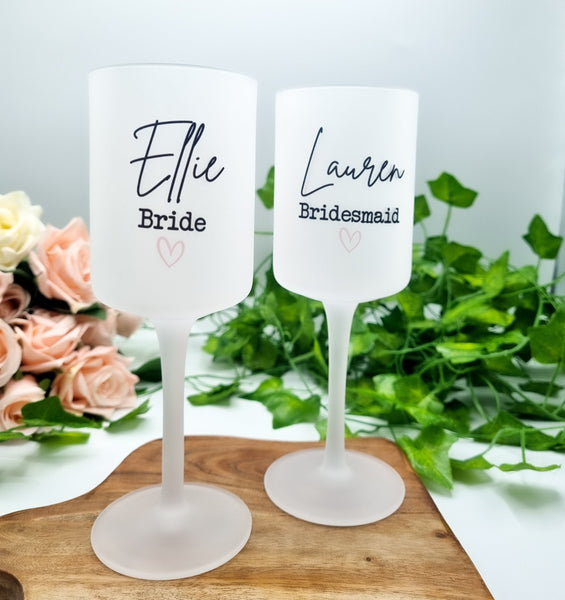 Copa de vino personalizada para novia