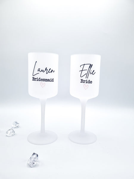 Copa de vino personalizada para damas de honor