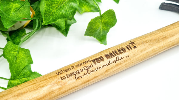 Personalised Engraved Hammer for Birthdays