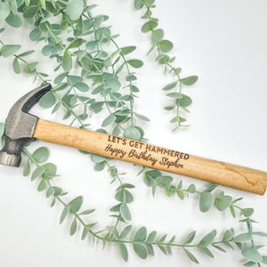 Personalised Rustic Engraved Hammer for Birthdays