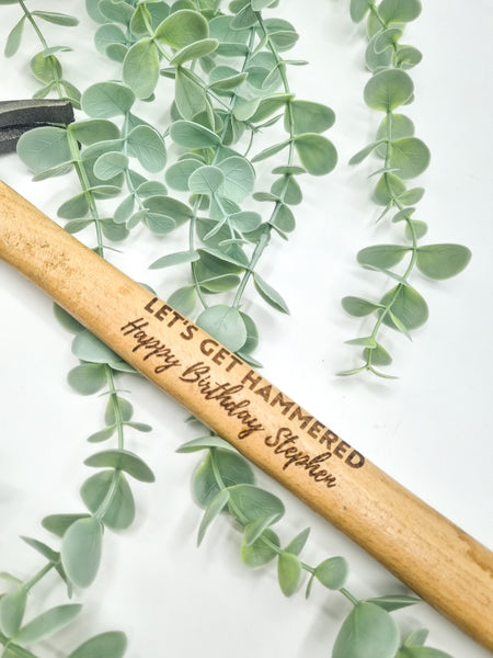 Personalised Engraved Hammer for Birthdays